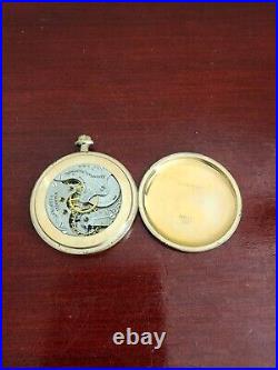 Vintage Elgin B&b Royal Case 15 Jewels Gold Pocket Watch. Works