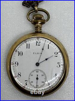 Vintage Elgin Gold Filled Pocket Watch Grade 291 Model 7 B&b Royal Case Size 16s