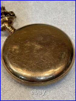 Vintage Elgin Gold Filled Pocket Watch Grade 291 Model 7 B&b Royal Case Size 16s