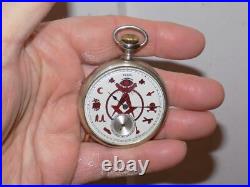 Vintage Elgin Masonic Pocket Watch Philadelphia Watch Case Co. Silverode 834517