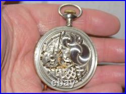Vintage Elgin Masonic Pocket Watch Philadelphia Watch Case Co. Silverode 834517