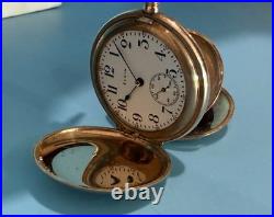 Vintage Elgin pocket watch with ornate case & bow fob early 1900s collectible