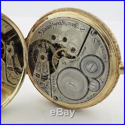 Vintage Estate ELGIN 14 kt Tri Color Gold Hunters Case 15 Jewel Pocket Watch