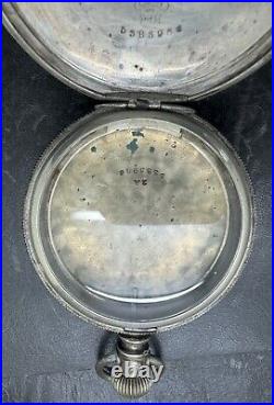 Vintage FAHYS Coin Silver 16S Pocket Watch Case 2.1 Ounces 53mm