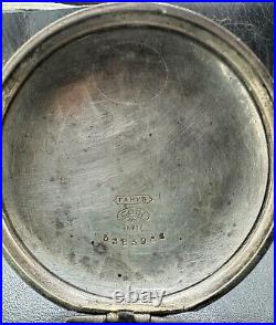 Vintage FAHYS Coin Silver 16S Pocket Watch Case 2.1 Ounces 53mm
