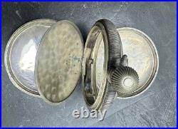 Vintage FAHYS Coin Silver 16S Pocket Watch Case 2.1 Ounces 53mm