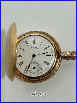 Vintage Gold Filled Waltham Pocket Watch Model 1882 Hunting Case