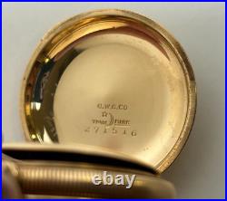 Vintage Gold Filled Waltham Pocket Watch Model 1882 Hunting Case