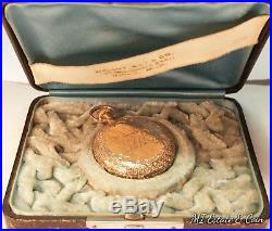 Vintage Gold Pocket Watch, Wright, Kay & Co. Detroit Solid 14K Gold Case