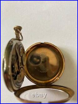 Vintage Hamilton pocket watch 1920 size 12 gold fill case needs work