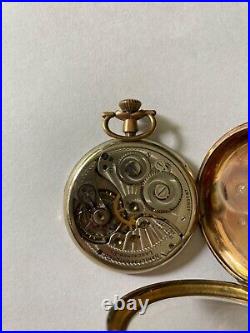 Vintage Hamilton pocket watch 1920 size 12 gold fill case needs work