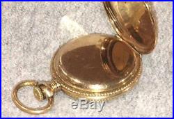 Vintage Ladys Hamilton 6 Size Fancy Hunting Case Gold Filled Runs No Reserve