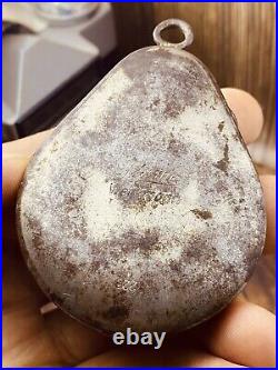 Vintage Open Face Silver Antique Pocket Watch Men w Vintage Case Serviced #5840