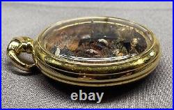 Vintage Pocket Watch Case Detailed Miniature Diorama Halloween Scene