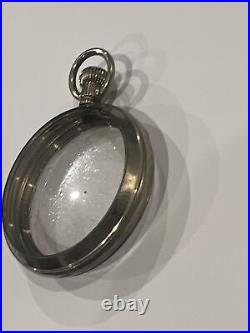 Vintage Pocket Watch Double Glass Salesman DISPLAY CASE waltham watch co