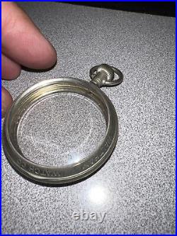 Vintage Pocket Watch Double Glass Salesman DISPLAY CASE waltham watch co Lot2