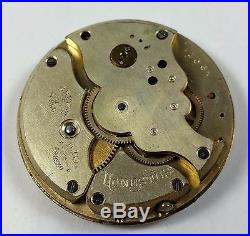 Vintage Rare Bonheur Brevet Honestus Enameled Dial Pocket Watch with Silver Case