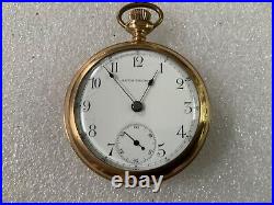 Vintage Seth Thomas Open Face Pocket Watch Good Needs Repair