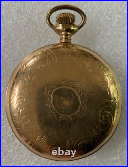 Vintage Seth Thomas Open Face Pocket Watch Good Needs Repair