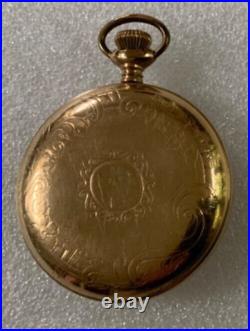 Vintage Seth Thomas Open Face Pocket Watch Good Needs Repair