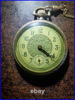 Vintage Stratford Langendorf Gold Case Swiss Pocket As Is