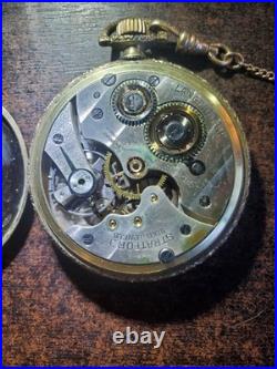 Vintage Stratford Langendorf Gold Case Swiss Pocket As Is