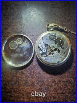 Vintage Stratford Langendorf Gold Case Swiss Pocket As Is