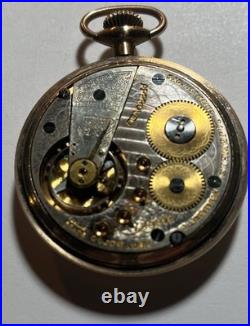 Vintage Swiss Approved 21 Jewels Pocket Watch Working Condition Gold Filed Case