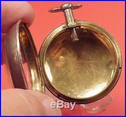 Vintage Verge Fusee 1/2 1/4 Repeater 7 1/2min Pocket Watch Silver Mvt Case /Fit