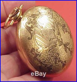 Vintage Very Fancy Fahy's Montauk 18s Gf Case O F Pocket Watch Case