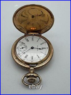 Vintage Waltham 0S Gold Filled Hunters Case Pocket Watch