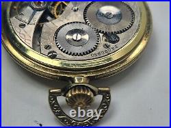 Vintage Waltham Pocket Watch Gold Filled Case 15 Jewels 12 Size Ca. 1928 Serviced