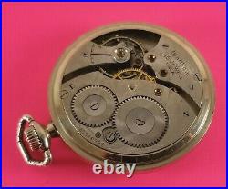 Vintage Waltham Pocket Watch White Gold Filled Case 15 Jewels 12 Size Ca. 1928