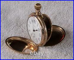 Vintage Waltham Vanguard 23 Jewel 18 Sz Hunter Case Pocket Watch 1903