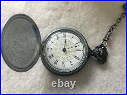 Vintage Westclox Mechanical Wind Up Pocket Watch with the Case