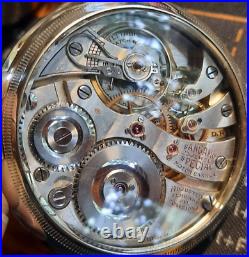 Vtg 1910 Illinois Sangamo Special Pocket Watch 23 Jewels Display Case RR (VIDEO)