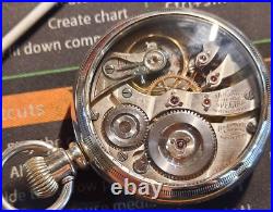 Vtg 1910 Illinois Sangamo Special Pocket Watch 23 Jewels Display Case RR (VIDEO)