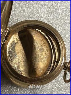 Vtg Bluebird / Swallow Bird Watch Case Gold Plate Philadelphia Pocket Watch Co