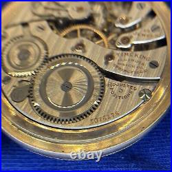 WORKING 1920s Illinois 60 Hr 3 Position 19 Jewels Pocket Watch 10K Gold + Case