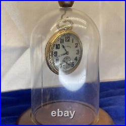 WORKING 1920s Illinois 60 Hr 3 Position 19 Jewels Pocket Watch 10K Gold + Case