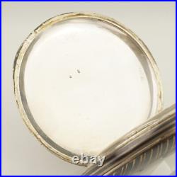 WORKING! HELA Niello Solid Silver Pocket Watch no fusee no duplex no repeater