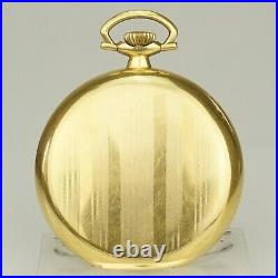 WORKING! Pocket Watch ULTRA incl CASE Gold pl. Men's no fusee duplex no repeater