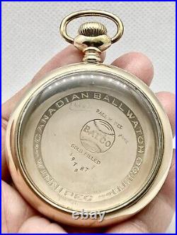 WOW Great Condition 16S RARE Balco BALL MODEL Gold Filled Pocket Watch Case