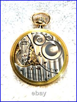 WWII Elgin Railroad B. W. Raymond 16S 21J Jewel Pocket Watch Custom Navy Case
