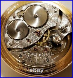 Waltham 12S Riverside 17J. Adj fancy dial (1897 to 1902) 14K. G. F. Hunter case