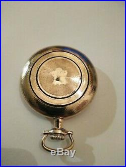 Waltham 12 size 15 jewels fancy dial (1919) 14K Gold Filled enameled case