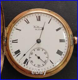 Waltham 15 Jewel Pocket Watch Model 1899 Grade 618 Size 16s Hunting Case Working
