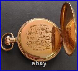 Waltham 15 Jewel Pocket Watch Model 1899 Grade 618 Size 16s Hunting Case Working