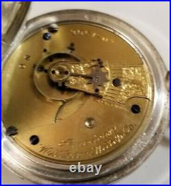 Waltham 18S. 15 jewel adjusted (1886) high grade No. 15, coin silver 3oz case