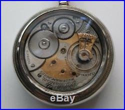 Waltham 18S 17 jewel P. S. Bartlett Fancy dial two-tone glass back display case
